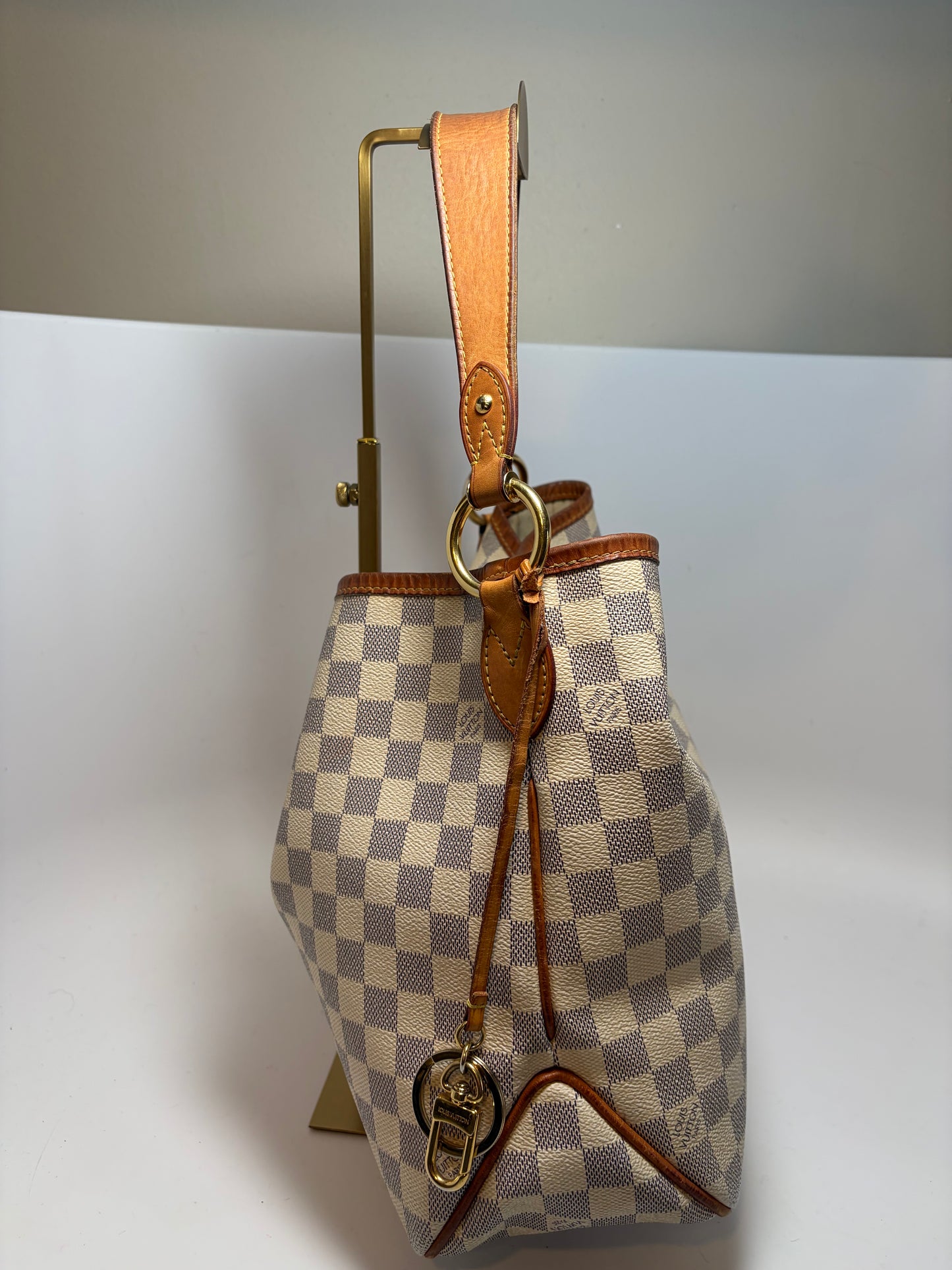 Louis Vuitton Delightful PM Damier Azur Shoulder Bag w/COA