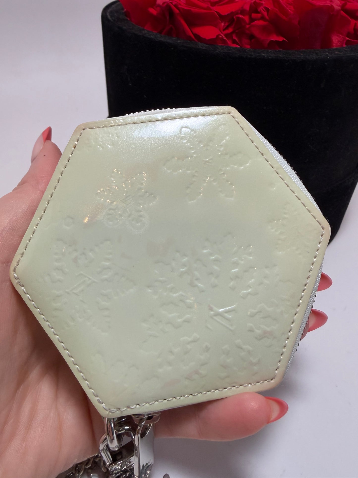 Louis Vuitton Porte Monnaie Flocon Bag Charm/Coin Purse Snow Flake