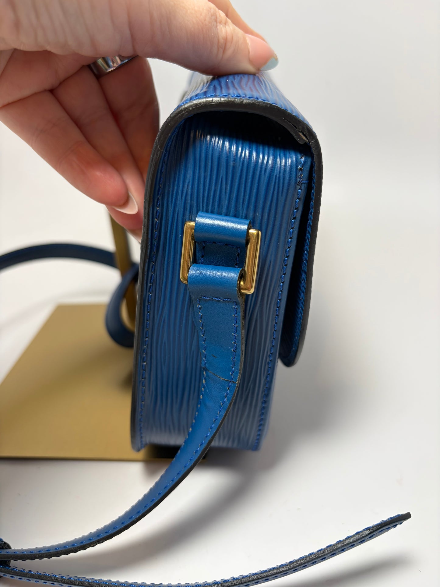 Louis Vuitton Royal Blue Epi Leather Mini Saint Cloud Crossbody
