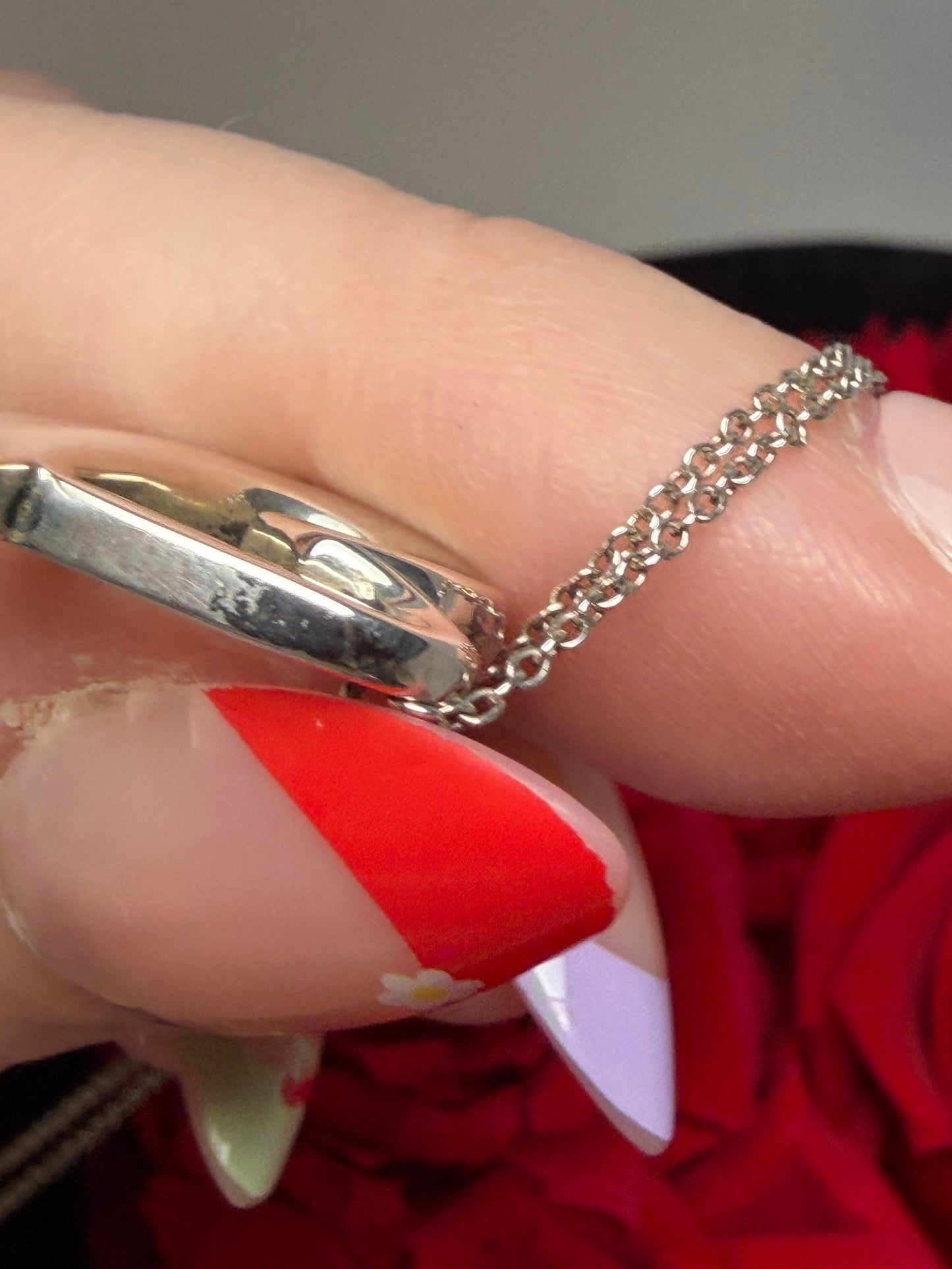 Tiffany & Co Paloma Picasso Loving Heart Sterling Silver Necklace