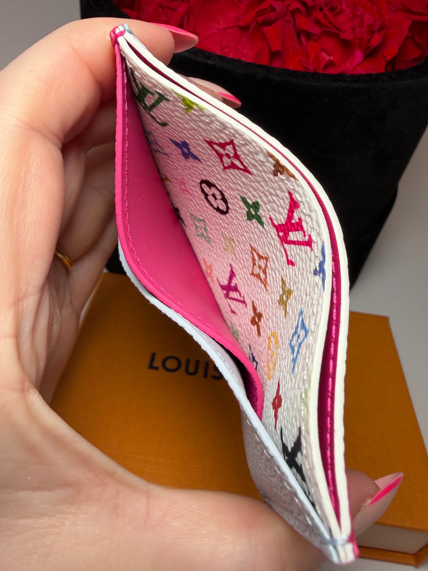 Louis Vuitton x Takashi Murakami (LV x TM) Criss Cross Card Wallet NWT Full set & receipt