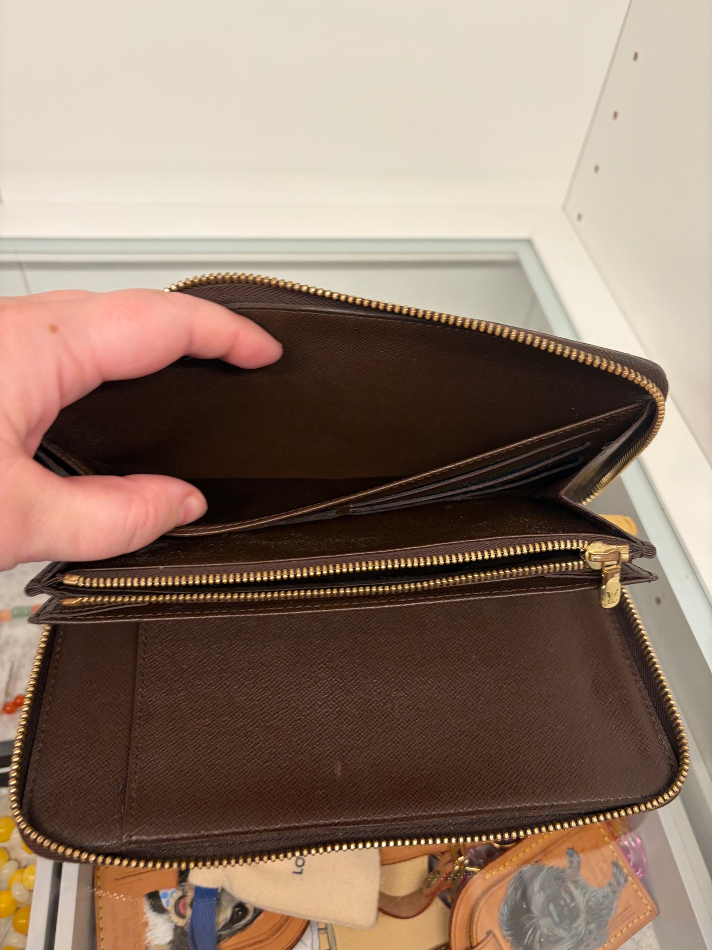 Louis Vuitton Damier Ebene Zippy Organizer Wallet