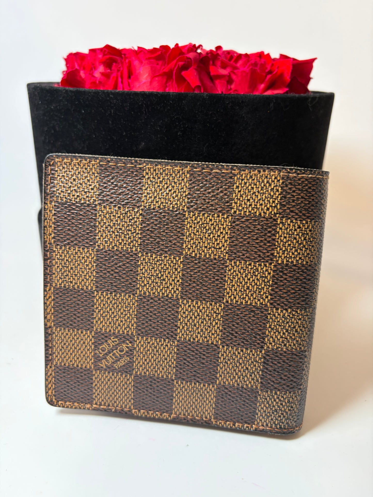 Louis Vuitton Damier Ebene Portefeuille Marco Bifold Wallet