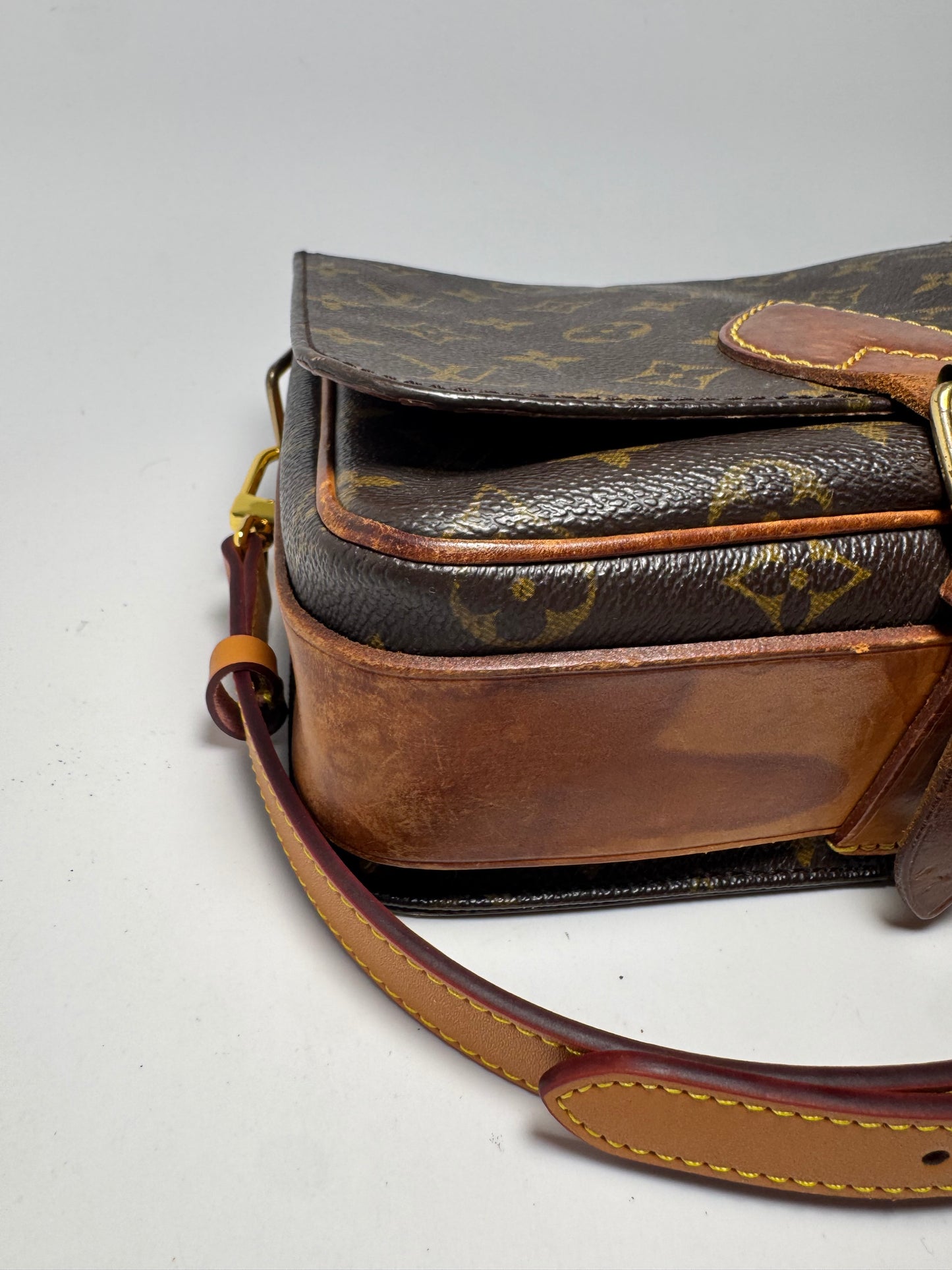 Louis Vuitton Cartouchière MM Monogram Crossbody- FAIR condition France September 1995