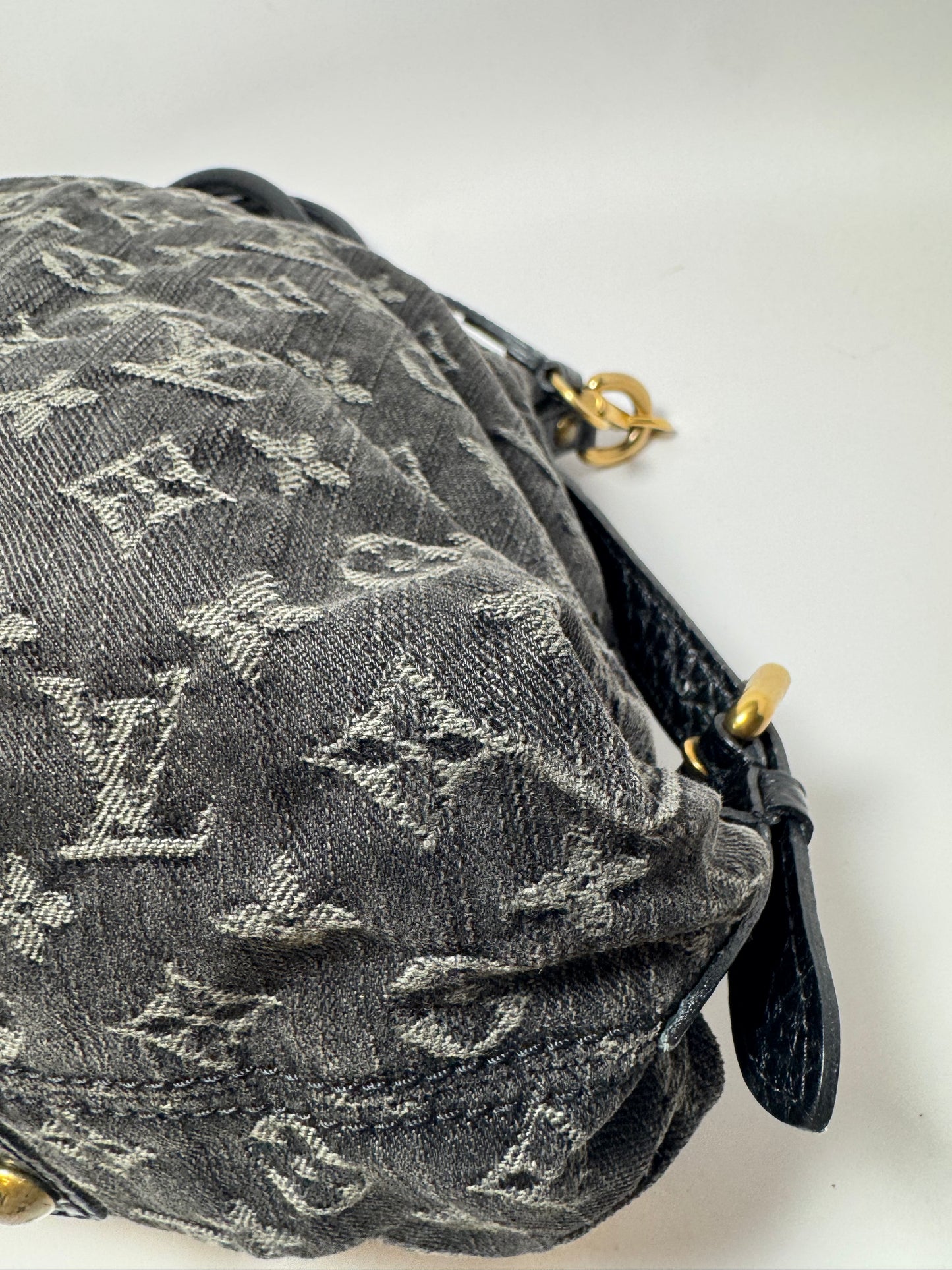 Louis Vuitton Neo Cabby Black Denim Bag