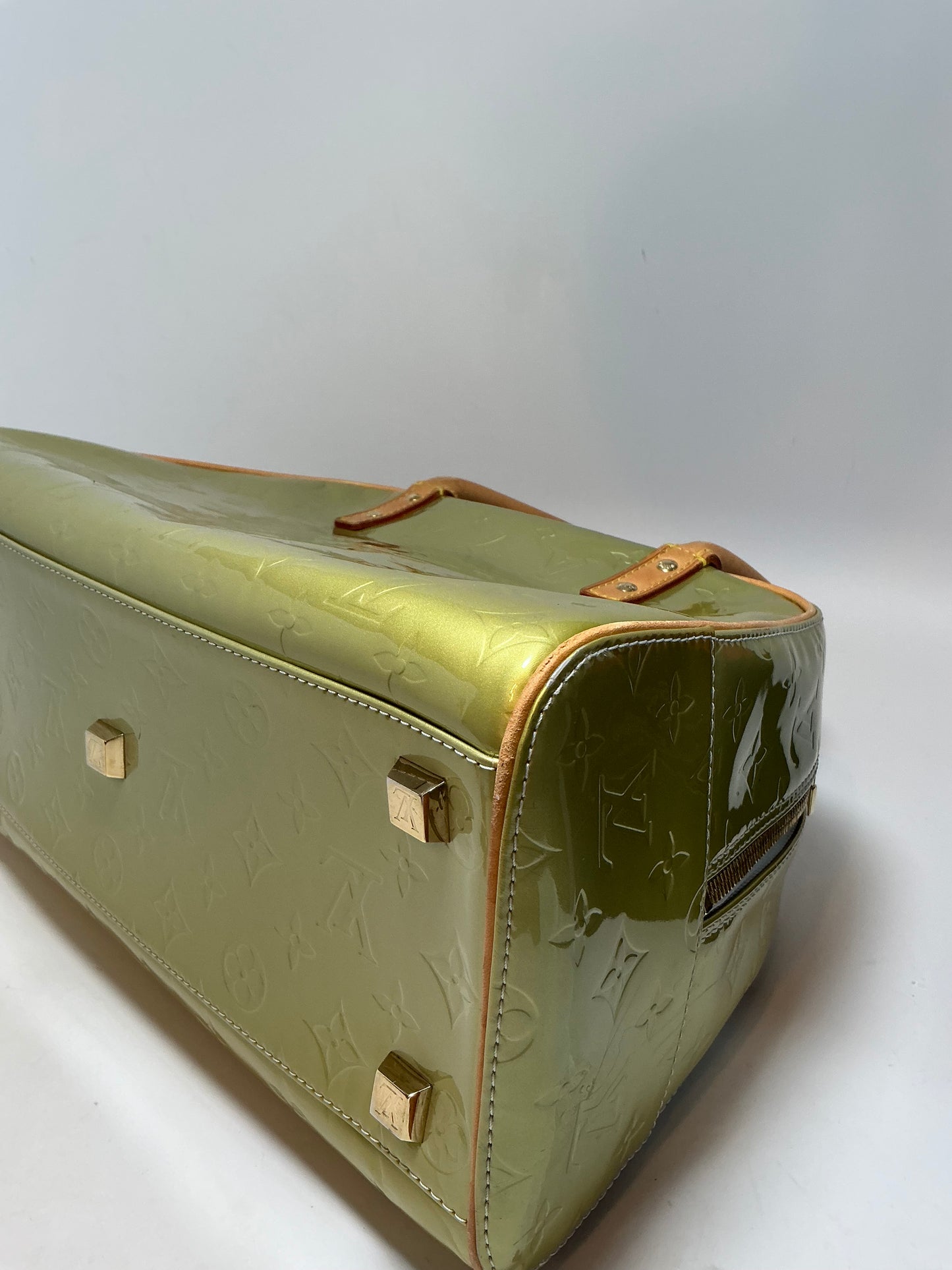 Louis Vuitton Monogram Green Vernis Tompkins Square Bag