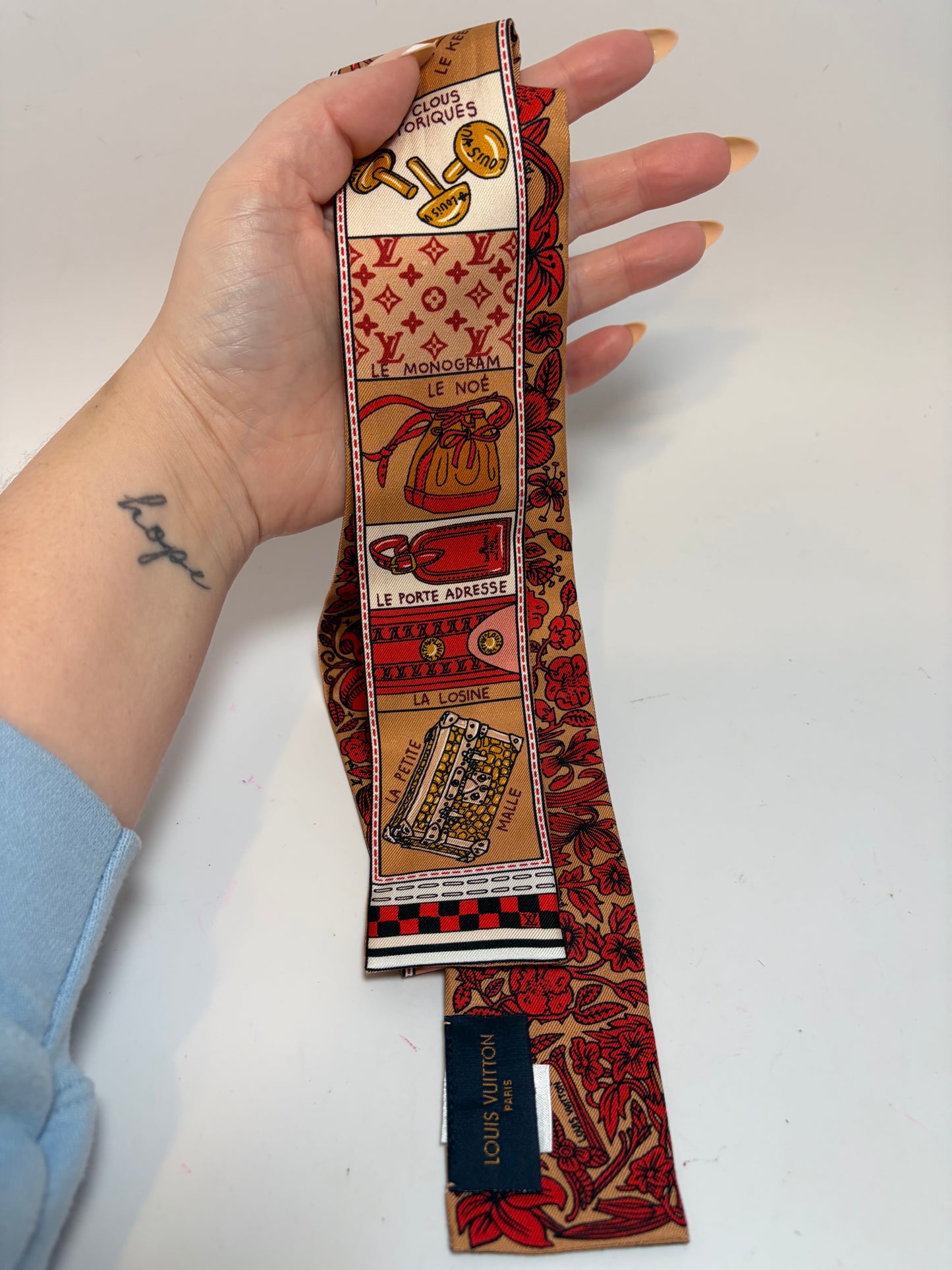Louis Vuitton Silk Jeu De Louis BB Bandeau 1854