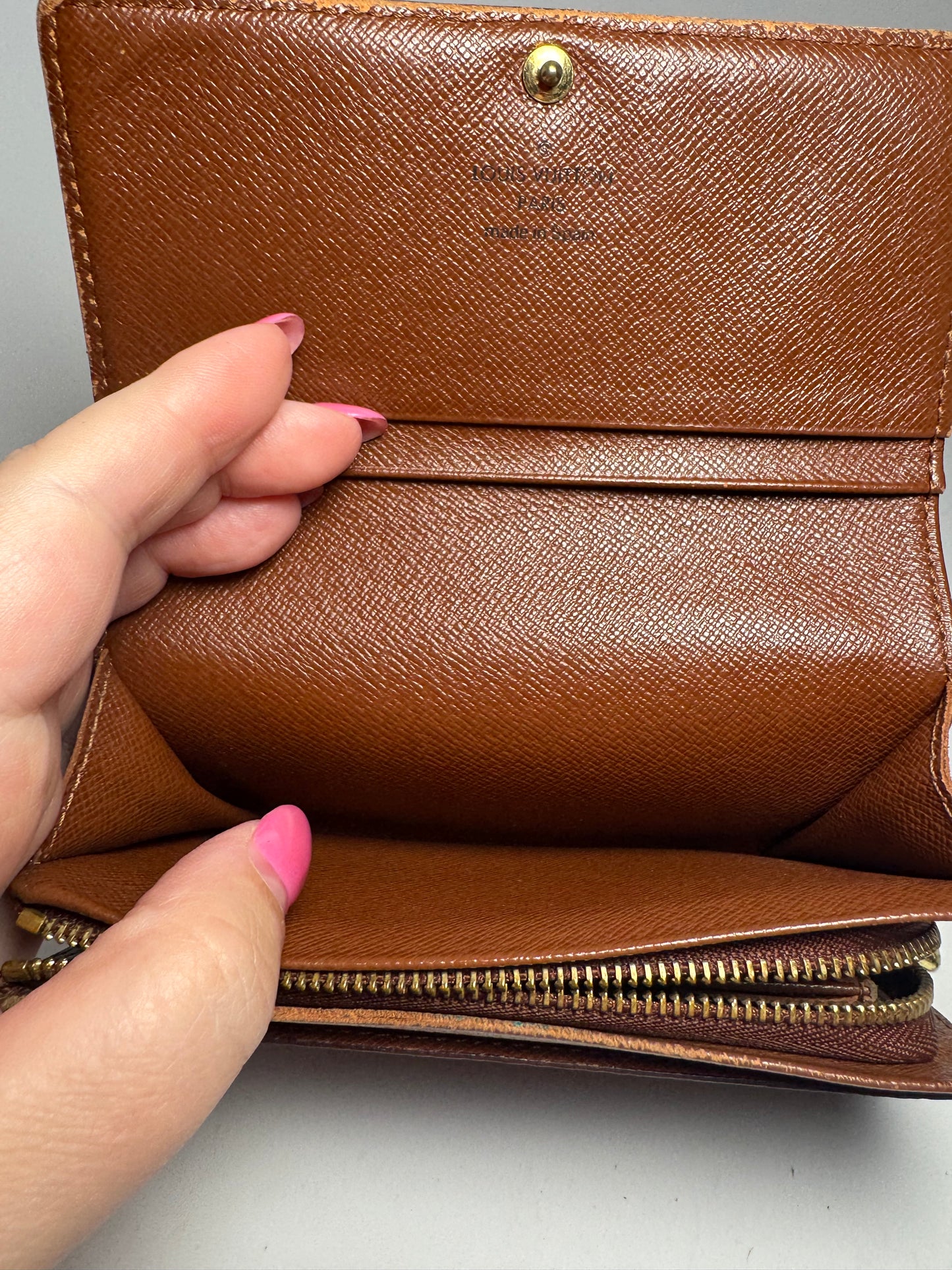 Louis Vuitton Porte Monnaie Tresor Monogram Compact Wallet