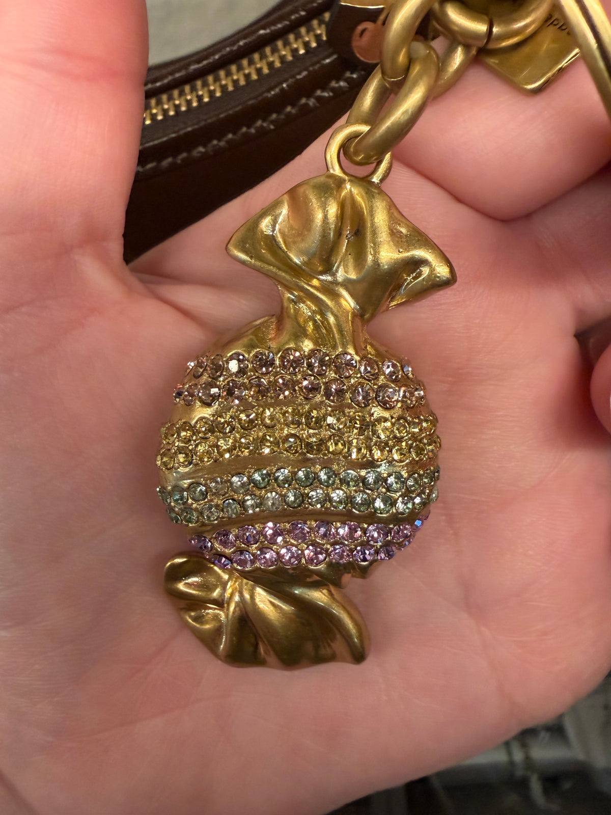 Coach Rainbow Crystal Candy Bag Charm