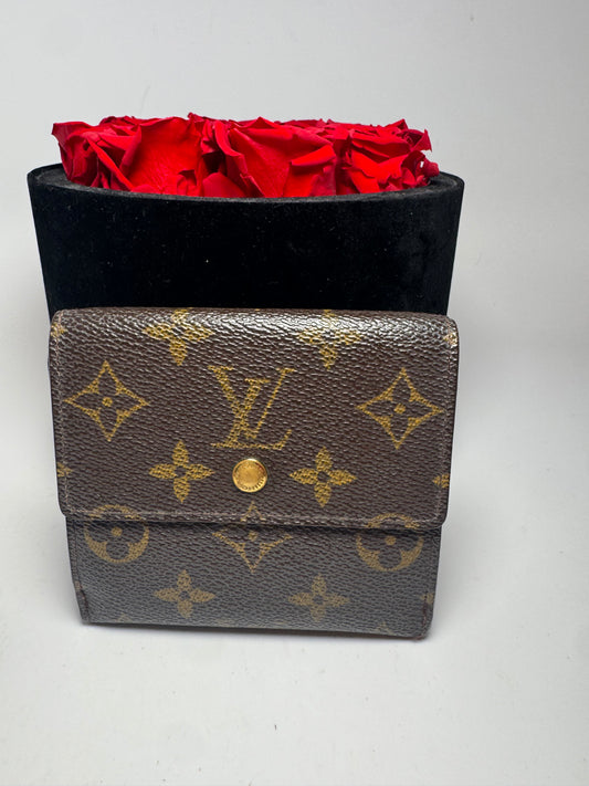 Louis Vuitton Elise Monogram Compact Trifold Wallet Made in France January 1998