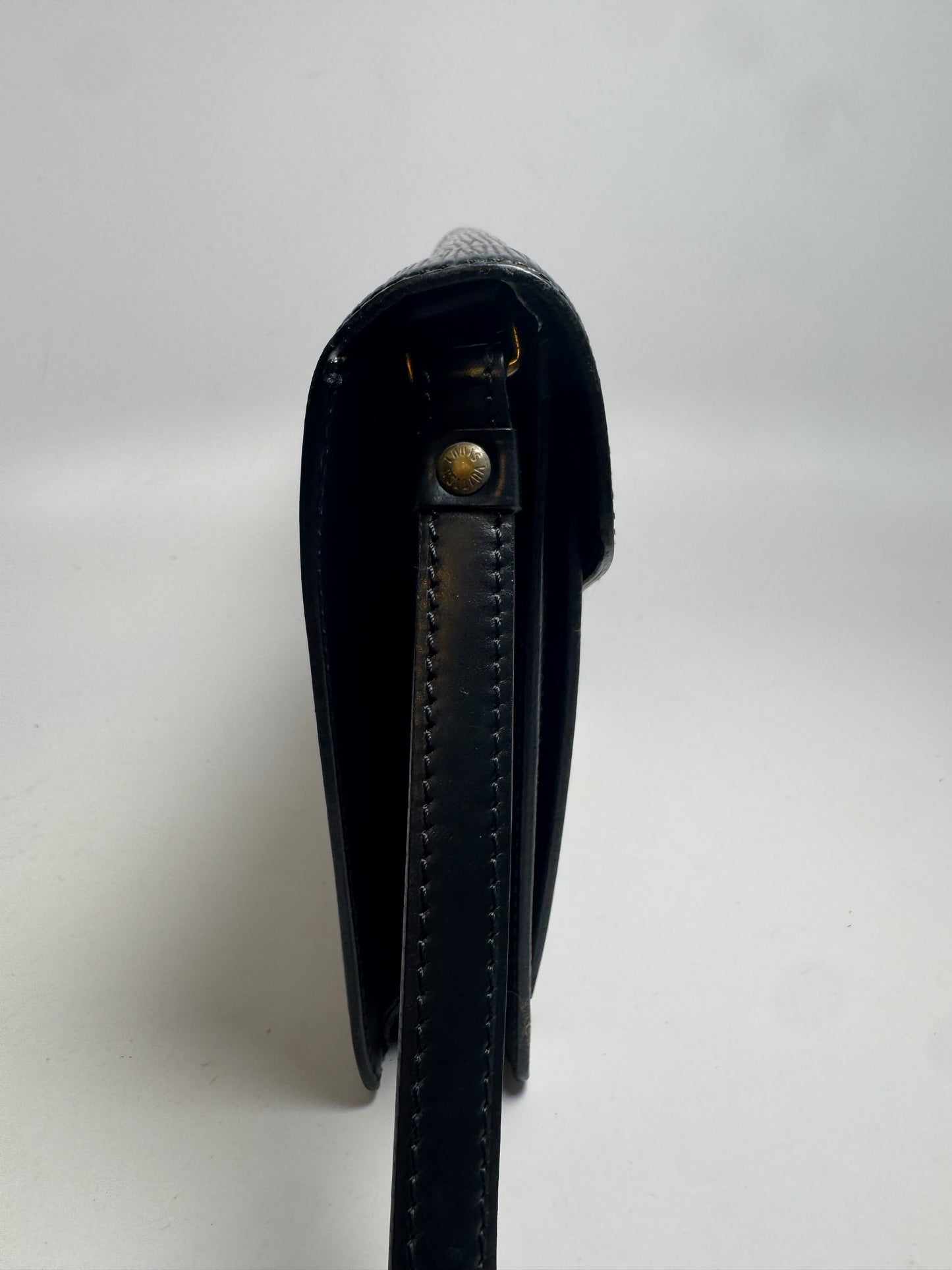 Louis Vuitton Black Epi Serie Draggone Clutch Bag