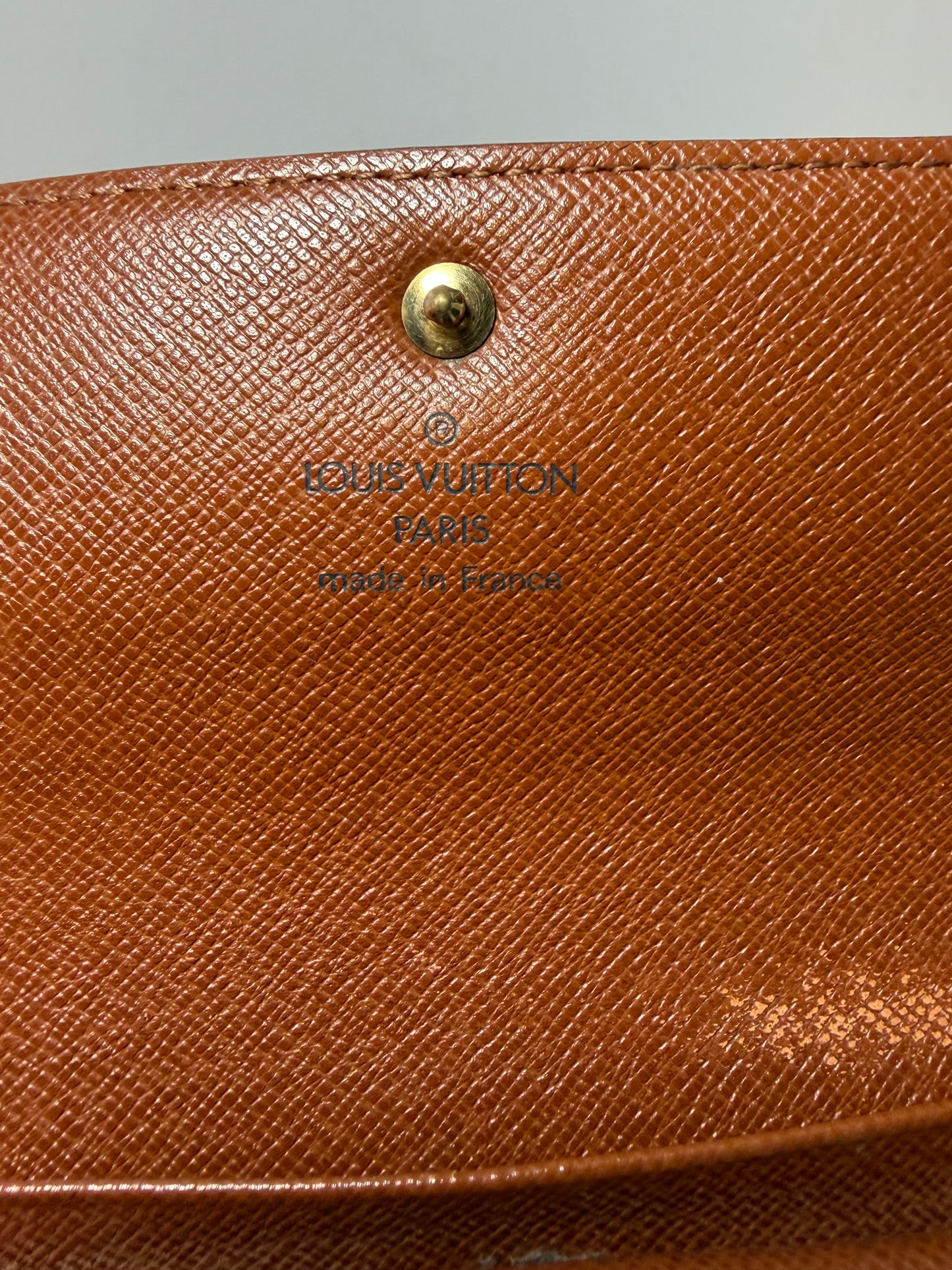 Louis Vuitton Porte Tressor Etui Papier Monogram Trifold Wallet