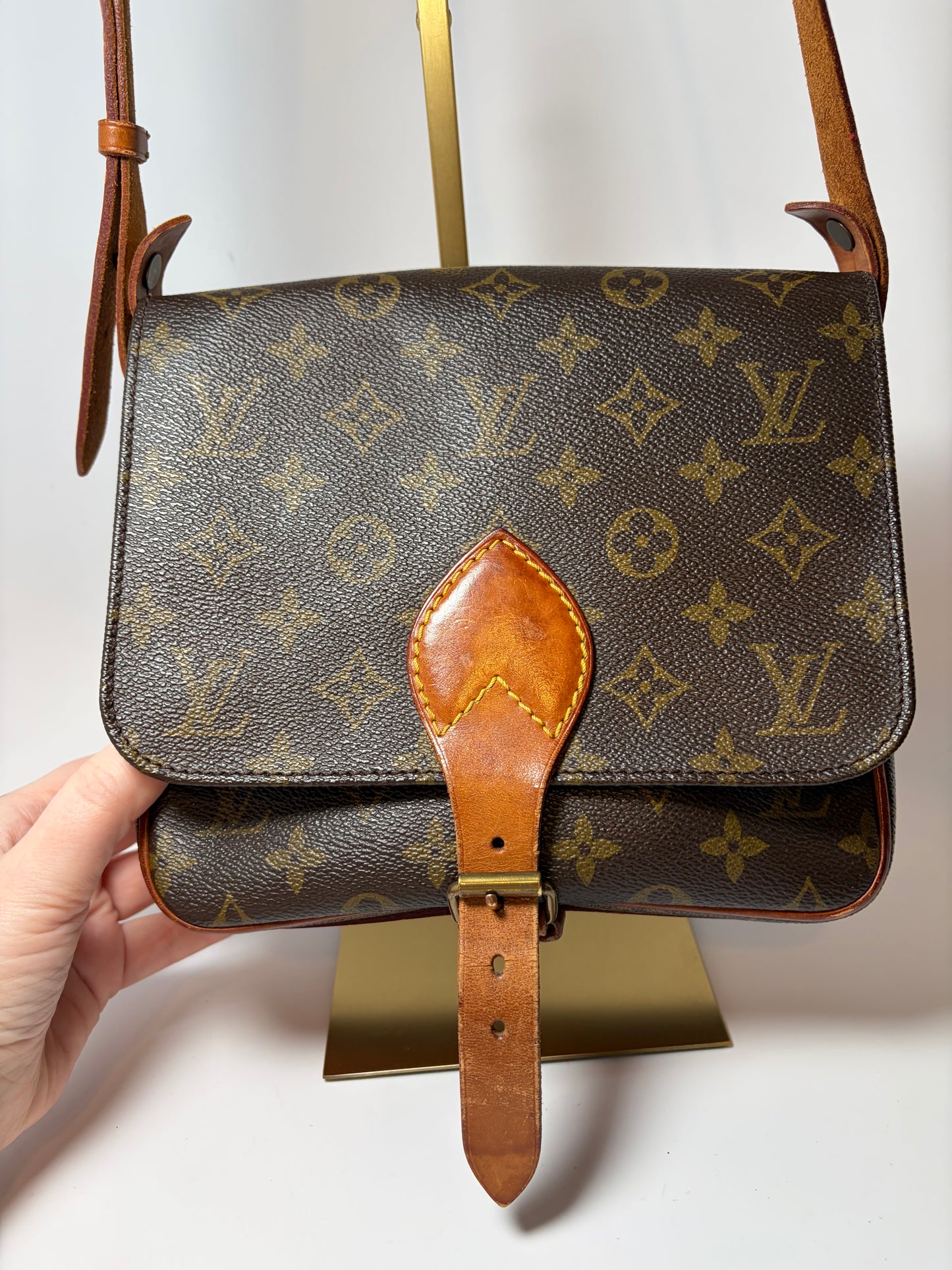 Louis Vuitton Cartouchière MM Monogram Crossbody & Shoulder Bag