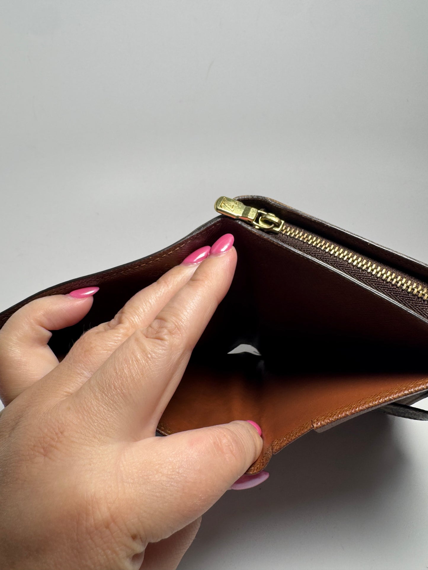 Louis Vuitton Porte Papier Wallet/Passport Holder in Monogram Made in France October 2006