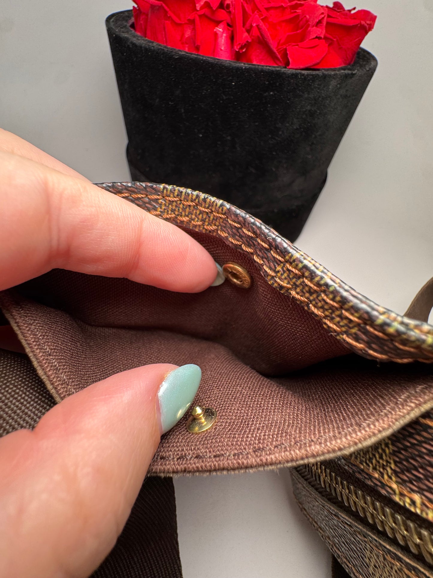 Louis Vuitton Geronimo Damier Ebene Belt Bag/Bum Bag