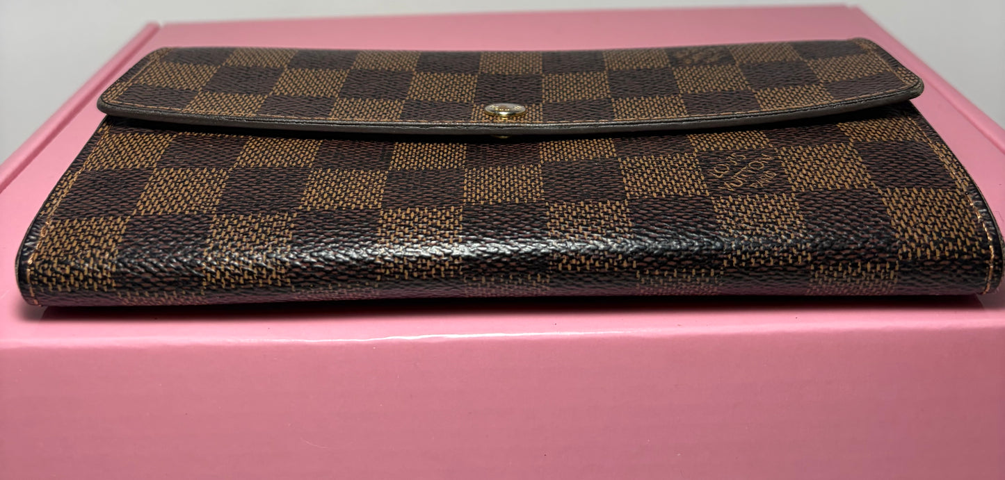 Louis Vuitton Damier Ebene Sarah Wallet