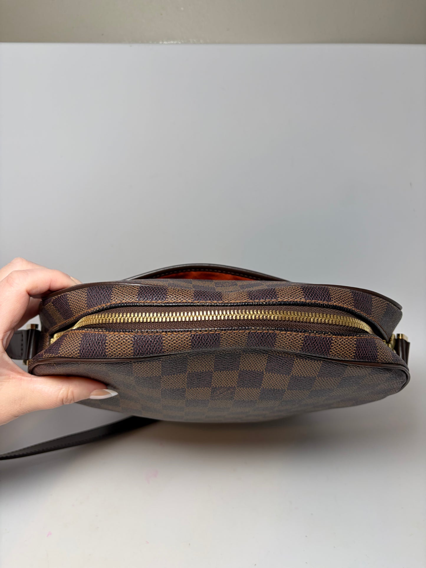 Louis Vuitton Ipanema GM shoulder bag in Damier Ebène