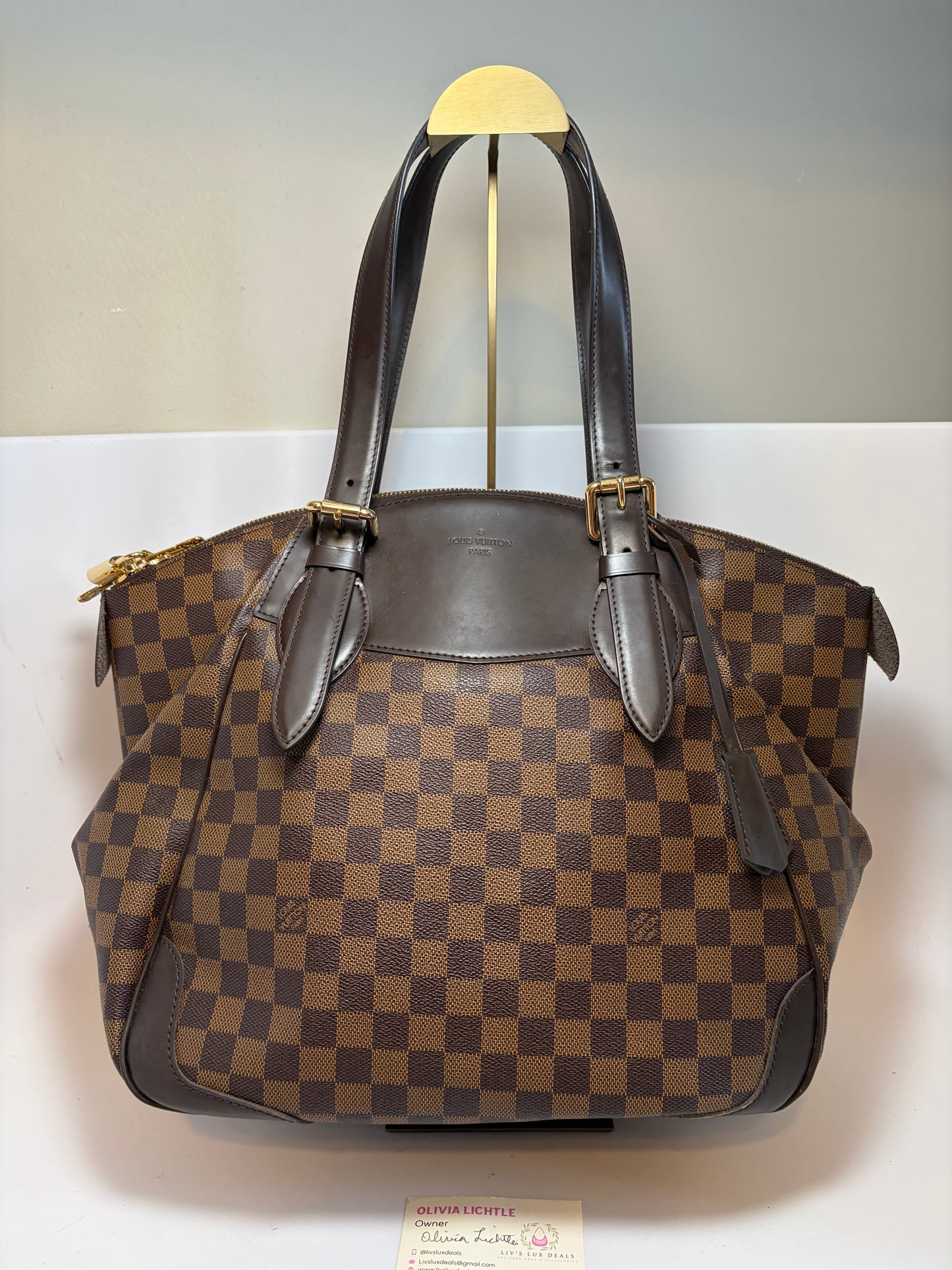 Louis Vuitton Damier Ebene Verona GM Shoulder Bag