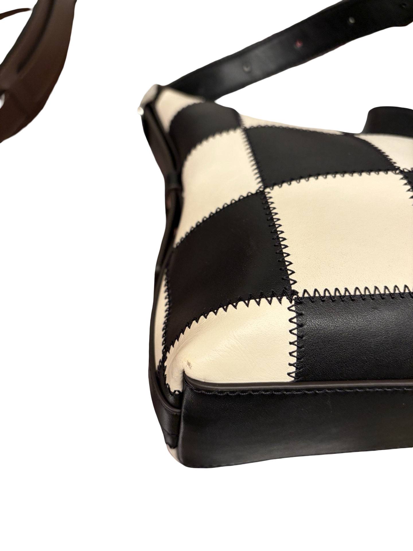 Coachtopia Alter Ergo Black & Cream Checkered (Larger size) Shoulder & Crossbody