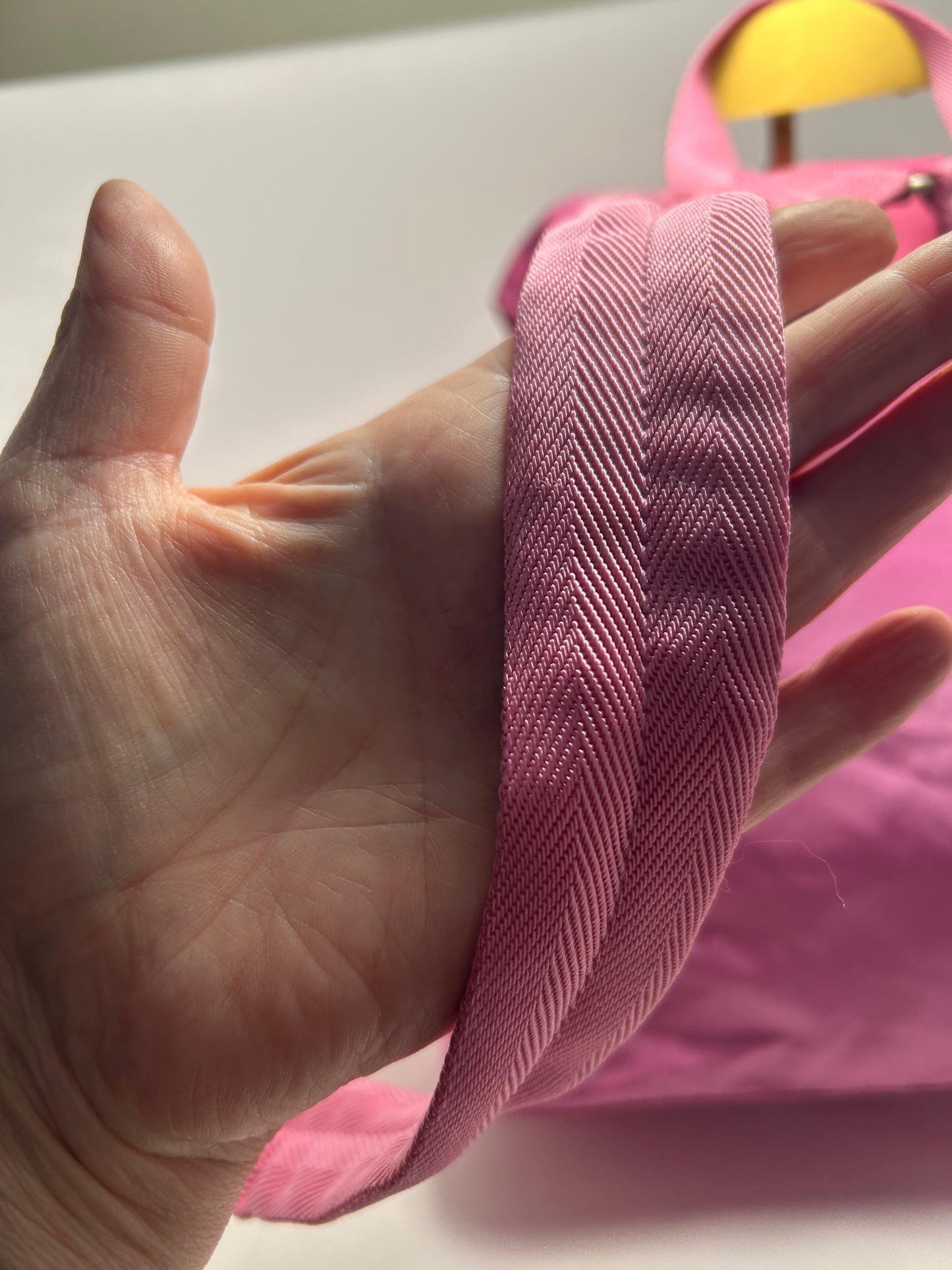 Prada Vella Double Pocket Pink Back Pack