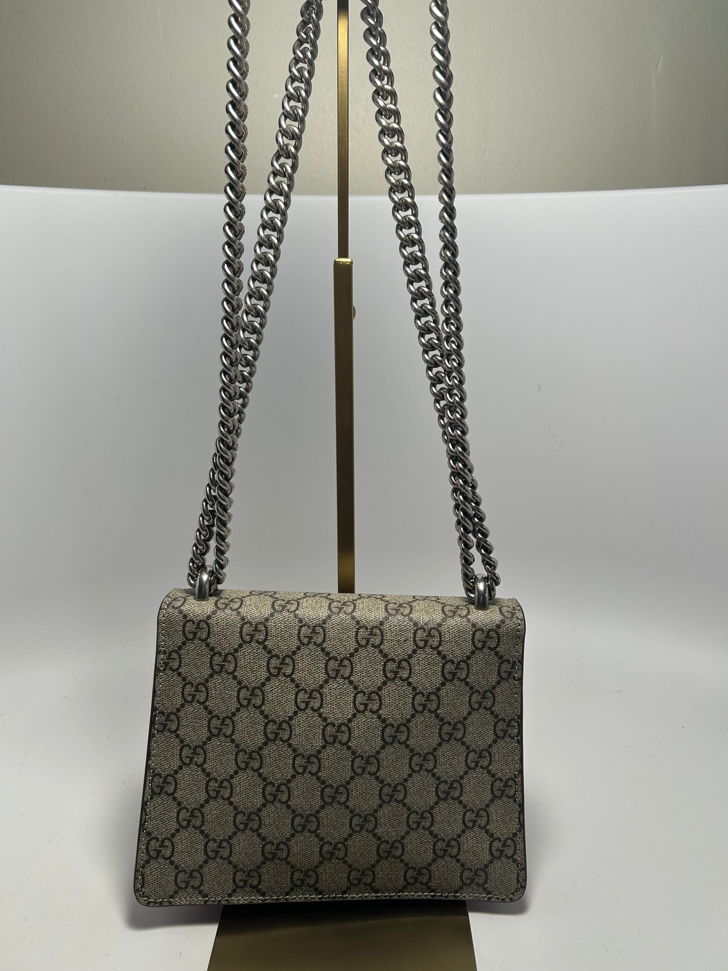 Gucci GG Supreme Dionysus Mini Shoulder Bag with Chain Strap