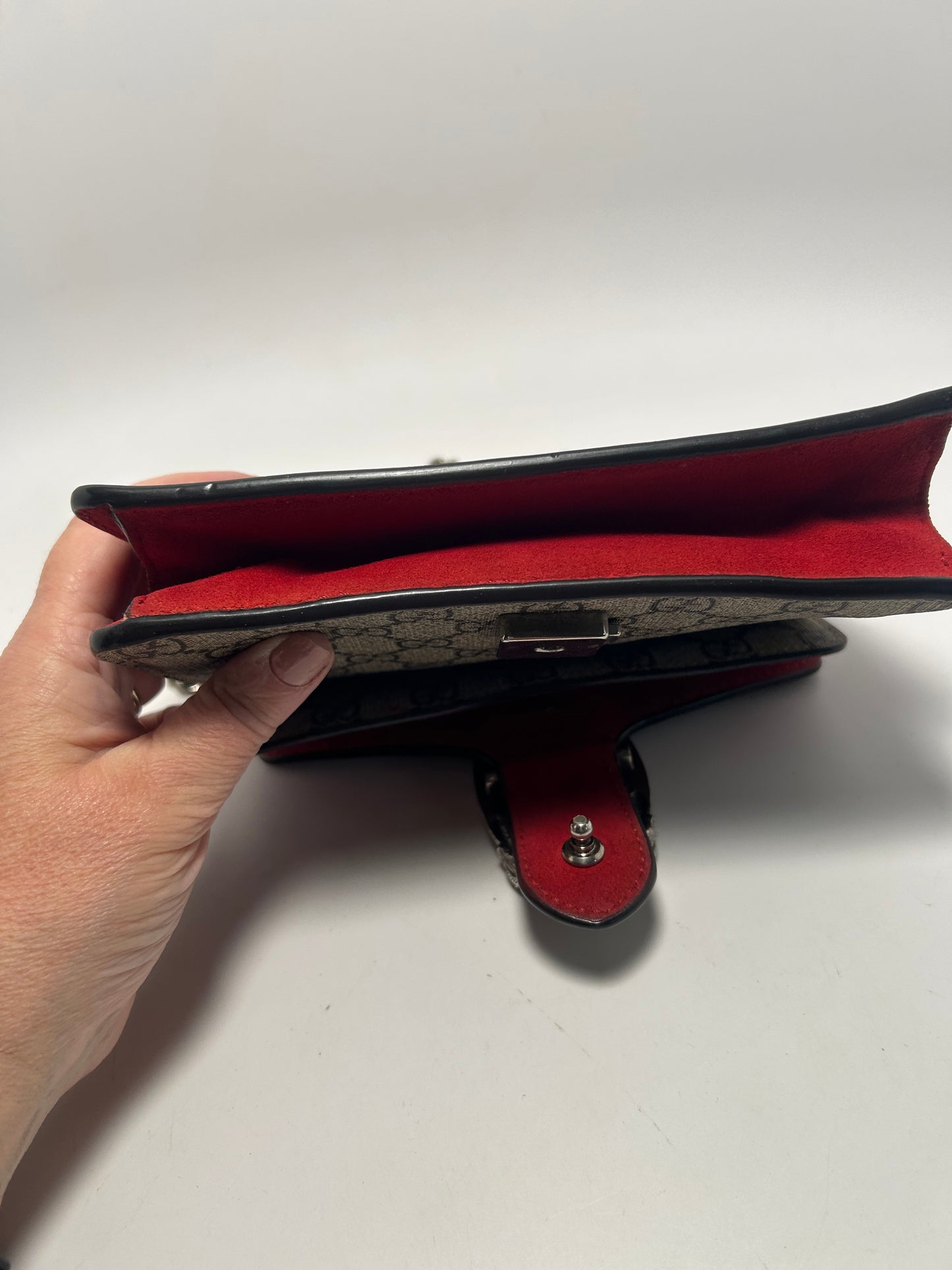 Gucci GG Supreme Dionysus Mini Shoulder Bag with Chain Strap