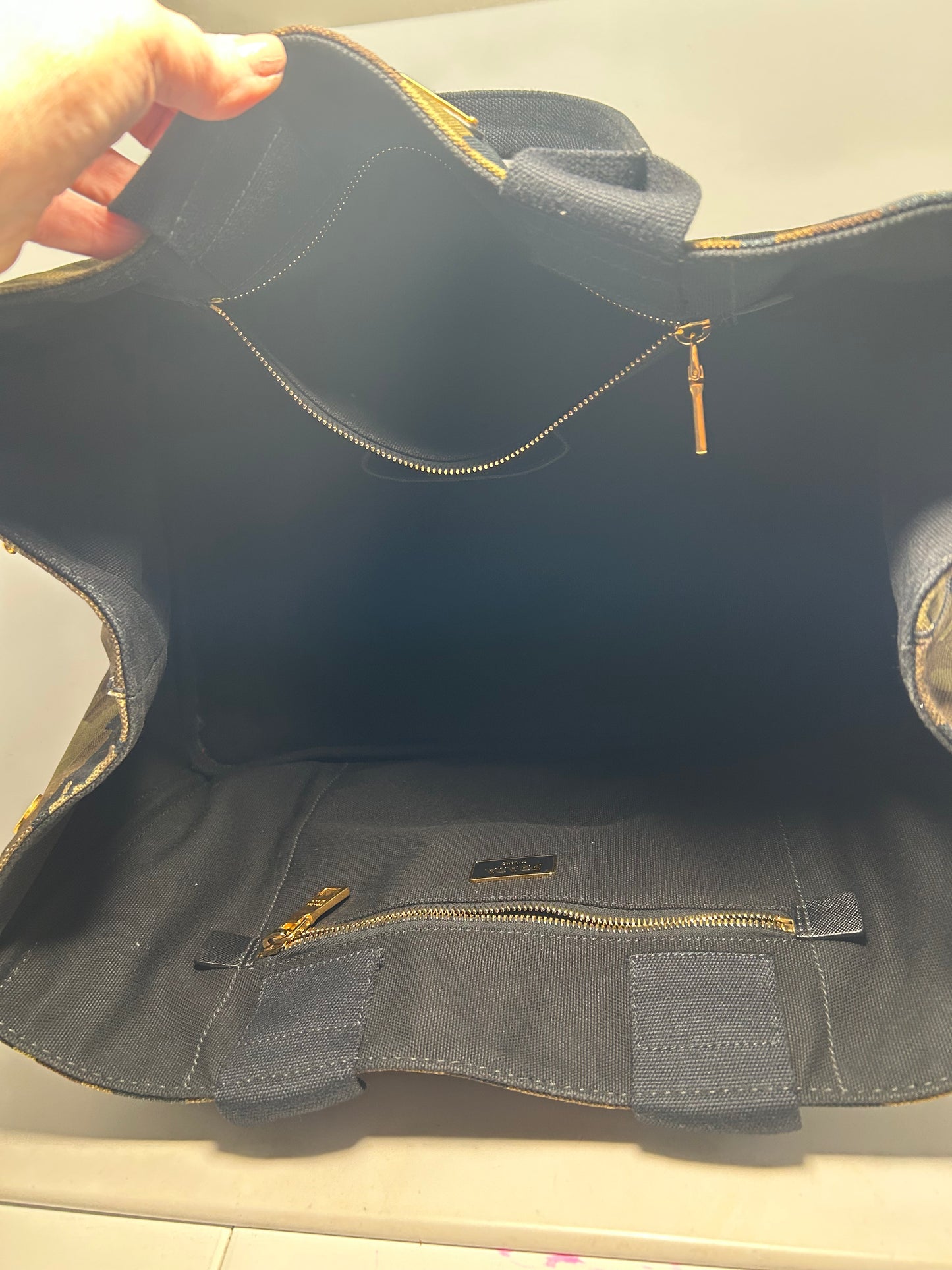 Prada Camo Tote in Camo Army Green