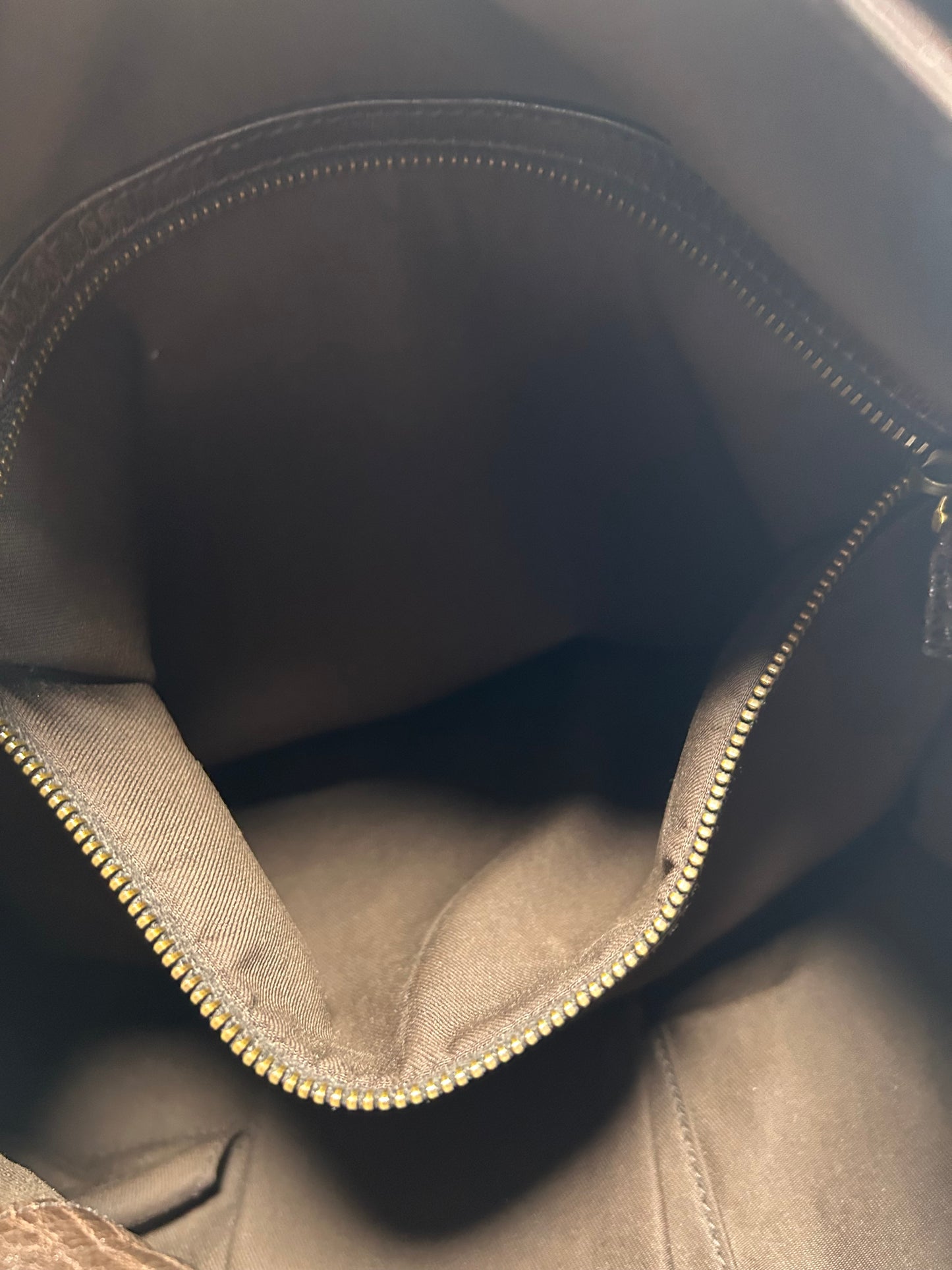 Gucci Guccissima Brown Leather 'Interlocking Icon' Drawstring Hobo 2015-2016