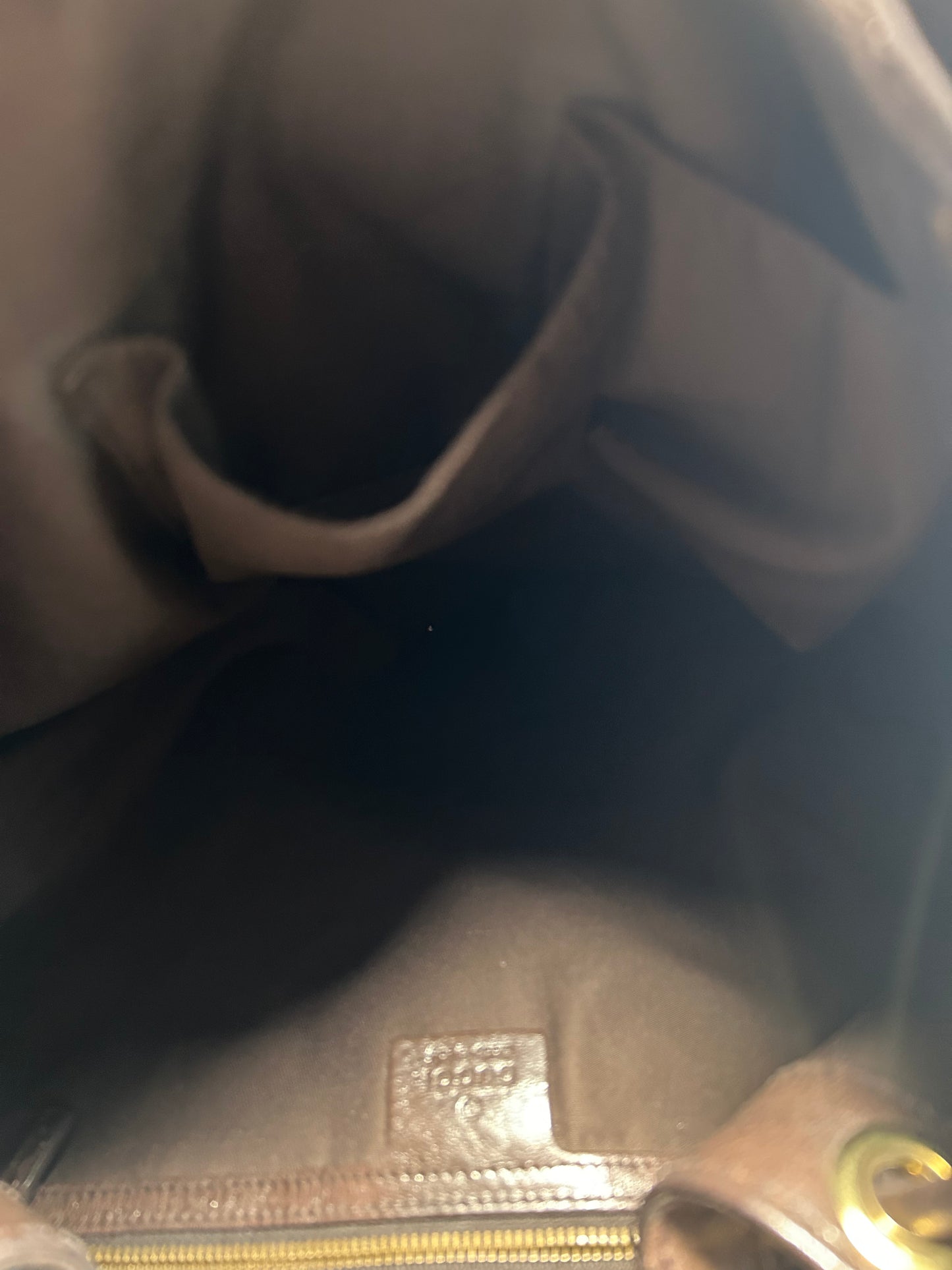 Gucci Guccissima Brown Leather 'Interlocking Icon' Drawstring Hobo 2015-2016