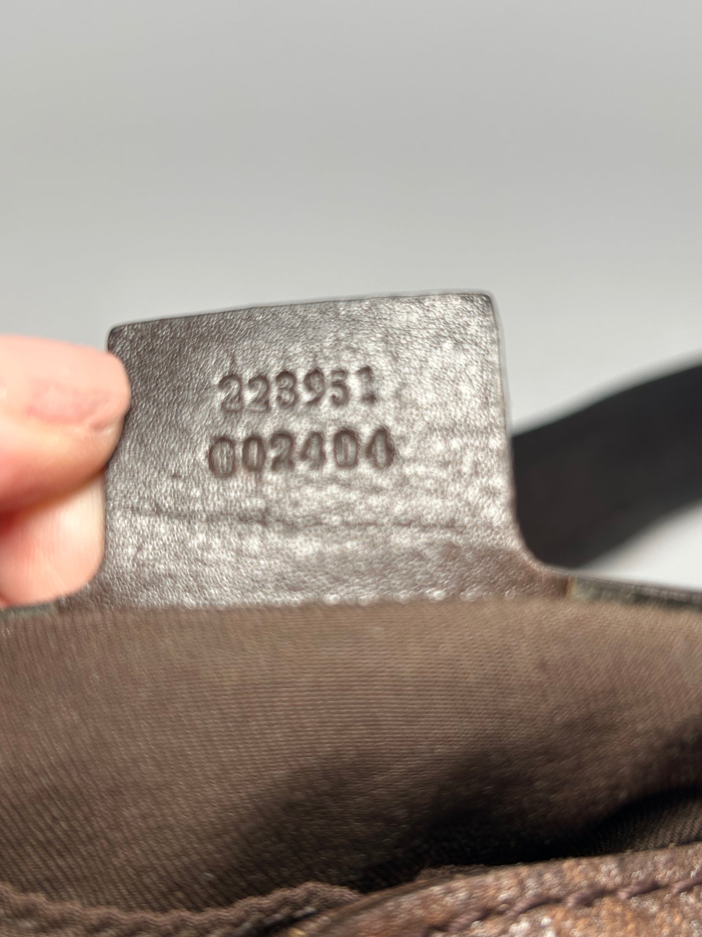 Gucci Guccissima Brown Leather 'Interlocking Icon' Drawstring Hobo 2015-2016