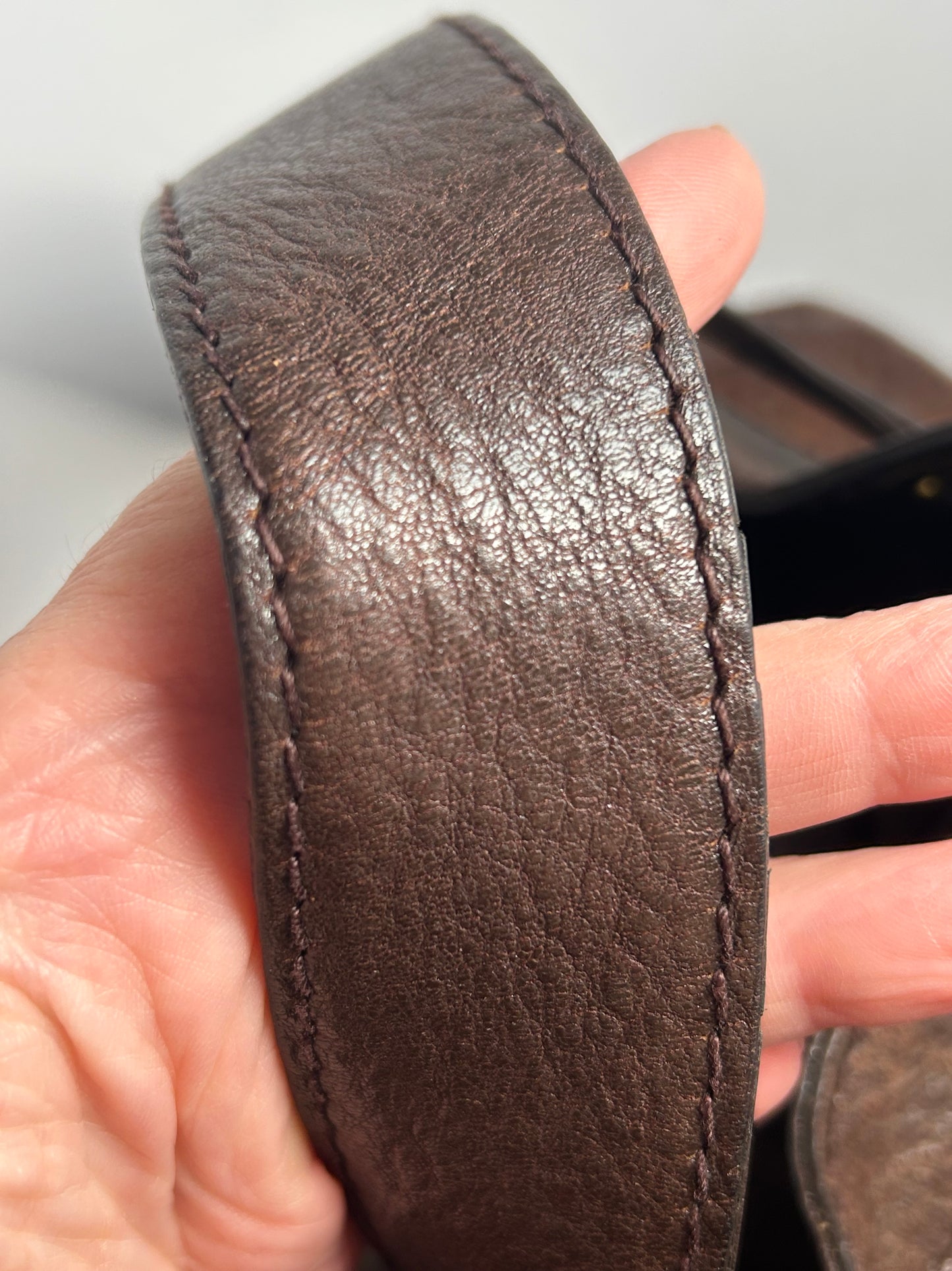 Gucci Guccissima Brown Leather 'Interlocking Icon' Drawstring Hobo 2015-2016